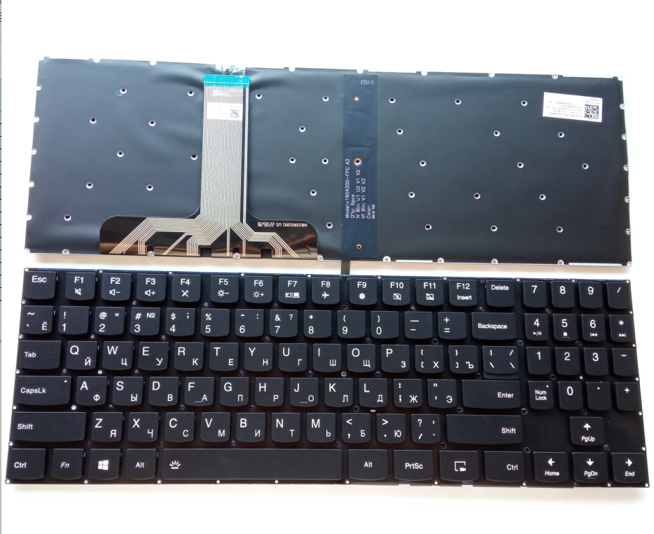 Picture of New Replacement Laptop Keyboard For LENOVO Y7000/Y530/Y7000P BLACK Backlit (OEM) RU Layout